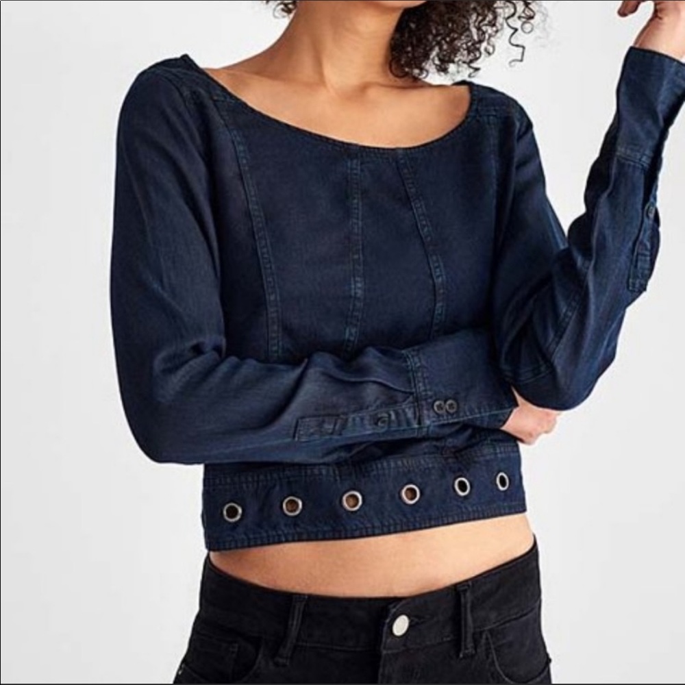 DL1961 Washed Denim top